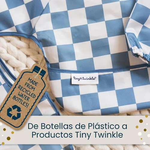 Vista 11 de Tiny Twinkle - Babero a prueba de suciedad para bebés y niños pequeños, bonito, de manga larga, impermeable, lavable a máquina, cierre a prueba