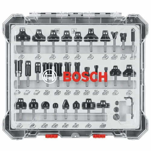 Vista 10 de Juego de brocas Bosch RBS006TES de 6 piezas con punta de carburo para perfilado y canteado
