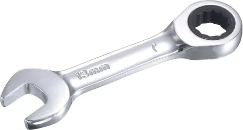 Vista 10 de uxcell Llave combinada de trinquete rechoncha de 0.236 in métrica 72 dientes 12 herramientas terminadas en caja de puntos, CR-V