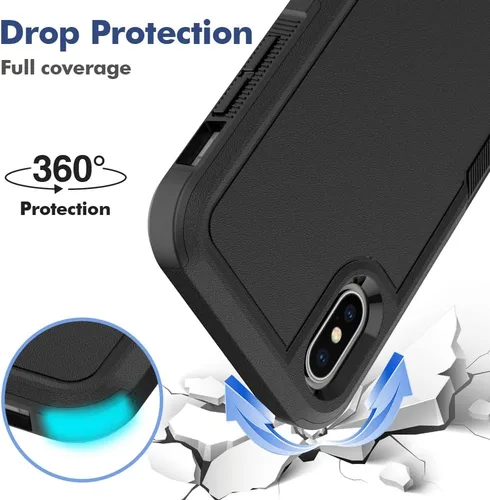 Vista 115 de Jeylly Funda para iPhone SE/Funda para iPhone 5S, Exterior de Plástico Duro que Absorbe Golpes + Interior de Silicona de Goma Defensor contra
