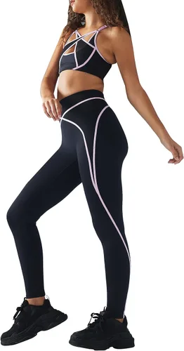 Vista 3 de Savage x Fenty Leggings de cintura alta de malla para mujer