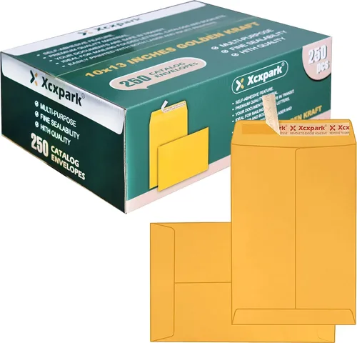 Vista 17 de Xxcxpark 120 sobres de seguridad para catálogo de 6 x 9 pulgadas, sobres autoadhesivos imprimibles, sobres marrones antidesgarros, para tarjetas