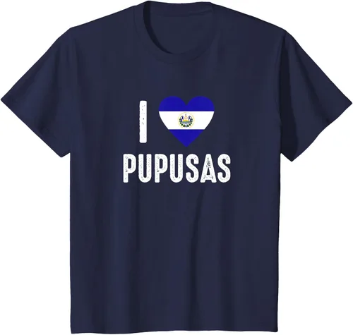 Vista 53 de Camiseta I Love Pupusa from El Salvador