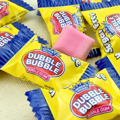Vista 3 de Tootsie Roll Dubble Bubble Bolsas sin azúcar, 3.25 oz (paquete de 12)