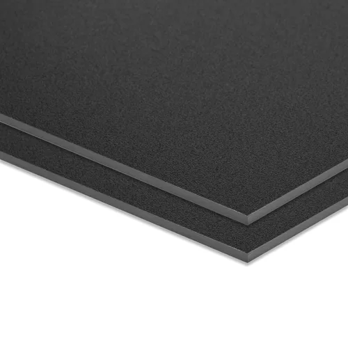 Vista 2 de KAITELA Hoja de plástico ABS de 8 x 12 x 1/8 pulgadas de grosor (0.118 in), lámina termoplástica rígida negra, panel de plástico moldeable