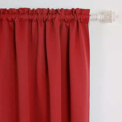 Vista 3 de Cortinas opacas Deconovo con barra en tamaño de 42 pulgadas, un panel