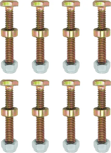Vista 6 de Paquete de 8 quitanieves 1501216MA - Juego de pasadores y tuercas (1/4 pulgadas x 1-3/4 pulgadas) para AYP Craftsman Murray 1501216 9524MA 301172