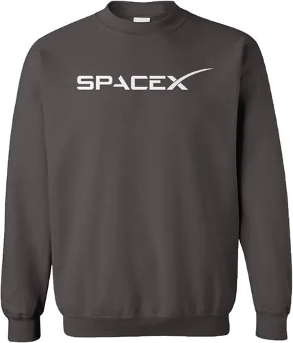 Vista 11 de Tcombo SpaceX - Sudadera unisex con cuello redondo Outer Space Negro