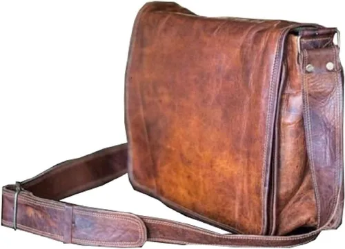 Vista 9 de 11 pulgadas pequeño Crossbody hombro cuero genuino iPad/Tablet Vintage Messenger Bag para 10.5 pulgadas iPad pro para mujeres y hombres