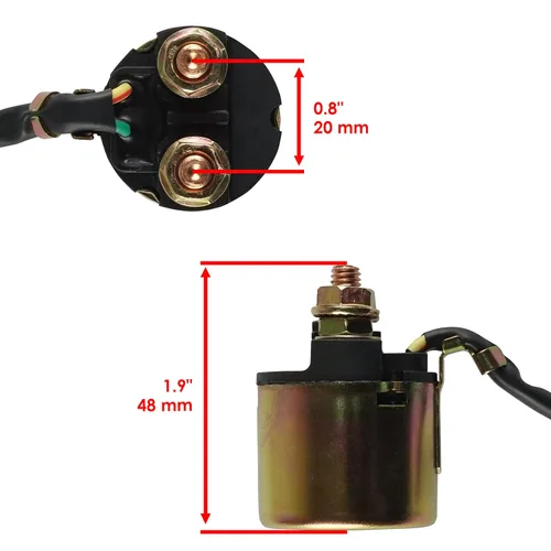 Vista 2 de Caltric Relé solenoide de arranque compatible con Honda 350 Trx350 Fourtrax Rancher 2000-2006