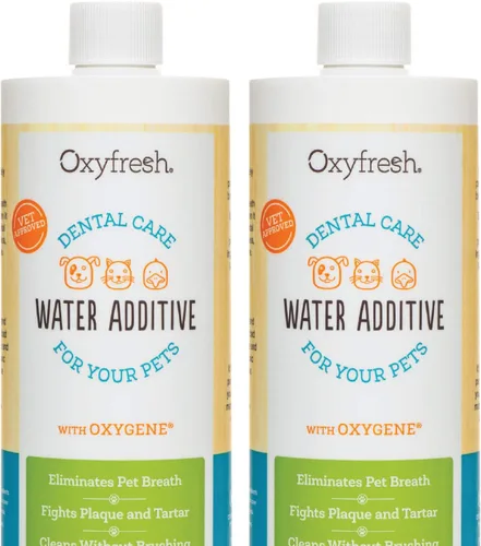 Vista 7 de Oxyfresh Premium Cuidado dental para mascota, aditivo para el agua, elimina el mal aliento, combate sarro, placa, solo tienes que añadirla al agua