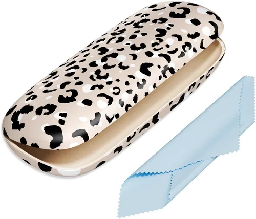 Vista 12 de Funda para gafas, funda protectora de carcasa rígida para gafas, unisex para mujeres y hombres Paquete de 3-Negro