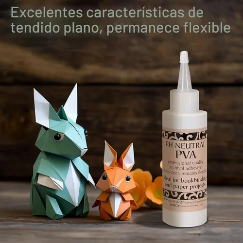 Vista 3 de Books By Hand Adhesivo PVA neutro PH, soluble en agua, 4 onzas