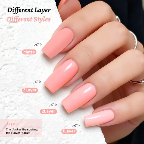 Vista 26 de OpenLive Esmalte de uñas negro de 0.6 fl oz, gran volumen, secado rápido, secado rápido y de larga duración, arte de uñas de color para bricolaje