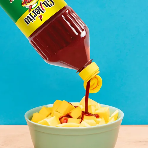 Vista 7 de EL CHILERITO Sabor Salsa Chamoy 1 l/33.8 onzas líquidas – Sabor mexicano – Para compartir con amigos y familiares – Chile mexicano – Kosher