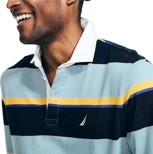 Vista 3 de Nautica Polo de rugby de manga larga para hombre