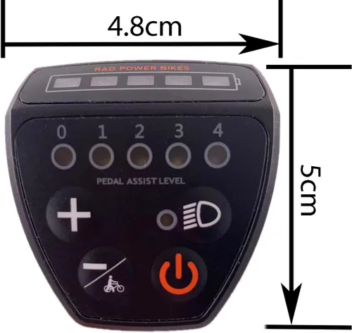 Vista 2 de Medidor de pantalla LED universal eléctrica para bicicleta 24 V 36 V 48 V Ciclismo Computadora Ebike Pantalla LED Panel de control con 5 p macho
