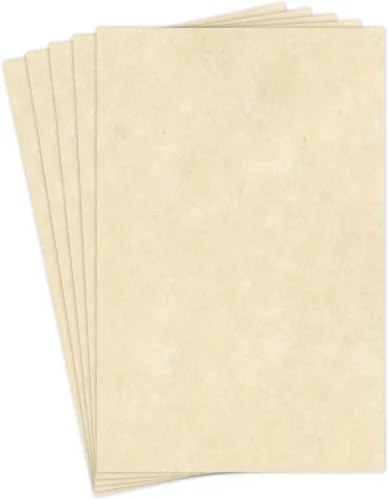 Vista 11 de Papel pergamino de papelería envejecido, enlace de 24 libras, texto de 60 libras, papel de 90 GSM, 50 hojas por paquete, 11 x 17 pulgadas