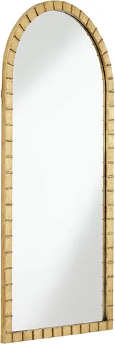Vista 5 de Uttermost Portina - Espejo de pared arqueado dorado mate de 24 x 48 pulgadas