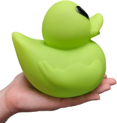 Vista 4 de Big Rubber Ducky - Mezcla coleccionable (5.5 pulgadas) de alienígena, robot, dinosaurio, splat, ninja, confeti, corazón rosa, amarillo, unicornio