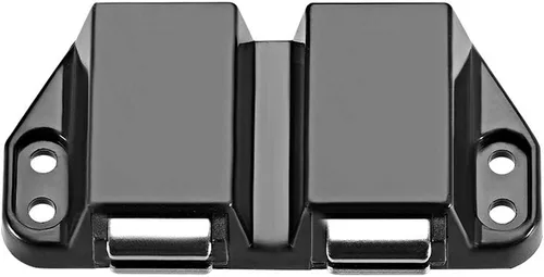 Vista 5 de uxcell Pestillo magnético de doble toque para armario puerta armario negro 4pcs