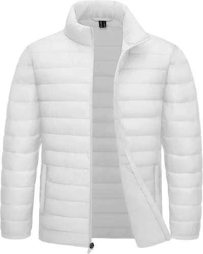 Vista 20 de TACVASEN Chaqueta Puffer Ligera para Hombre Chaquetas Acolchadas de Invierno Puffy Abrigadas Resistentes al Agua Resistentes al Viento Abrigos
