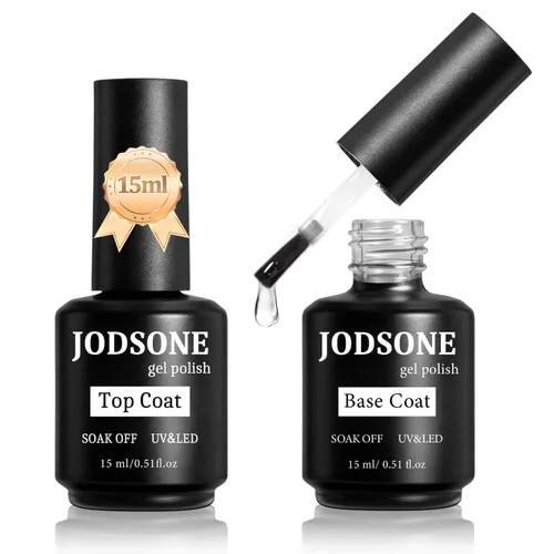 Vista 12 de JODSONE 4 botellas de 15 ml de deshidratador de uñas, primer de uñas, capa base, capa superior, larga duración y fácil de aplicar, botella grande