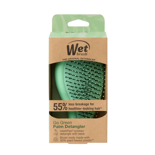 Vista 10 de Wet Brush Go Green - Cepillo de mano desenredante con aceite de árbol de té, cerdas ultrasuaves sin dolor que se deslizan por los enredos, protege