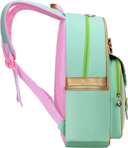 Vista 4 de Mochila impermeable de PU para niños de la escuela primaria