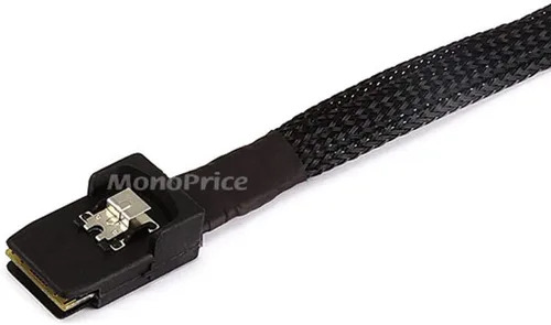 Vista 2 de Monoprice Cable de datos – 3.3 ft – negro 30AWG interno Mini SAS 36-pin (SFF-8087) macho a Mini SAS 36 pines (SFF-8087) cable macho