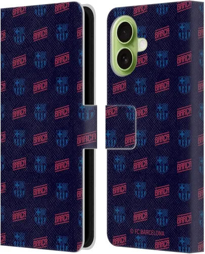 Vista 70 de Head Case Designs Funda de piel con licencia oficial del FC Barcelona con logotipo y patrón de Forca Barca, compatible con Apple iPhone 11