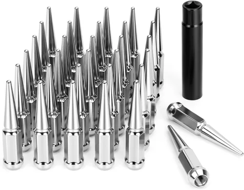 Vista 10 de Dynofit Tuercas de Orejeta con Picos 9/16-18 Compatibles con Dodge Ram 1500 2500 3500 1994-2011, 32pcs Tuercas con Picos de Estilo de Una Pieza