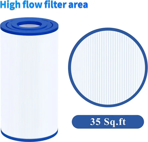 Vista 5 de Cryspool® 04061 Filtro compatible con C-4335, PRB35-IN, R173431, Guardain 409-219, FC-2385, 03FIL1300, cartucho de filtro de spa de 35 pies