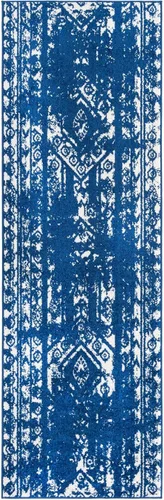 Vista 43 de Unique Loom Lennon Collection - Alfombra de área Zal (2 pies x 3 pies 1 pulgada, rectangular, gris y marfil)