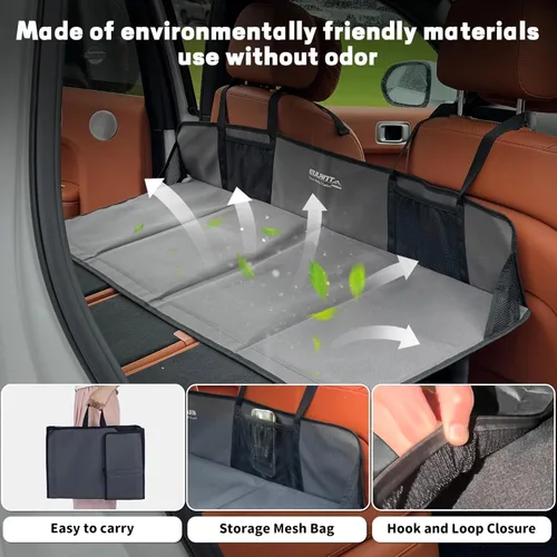 Vista 8 de Placa de extensión del colchón del asiento trasero del coche, extensor Gris-oscuro