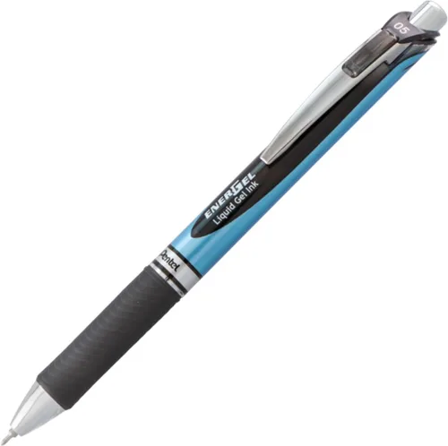 Vista 2 de Pentel EnerGel RTX - Bolígrafo retráctil de gel líquido, punta de aguja de 0.02 pulgadas, línea fina, tinta negra, paquete de 12 cajas con ventana
