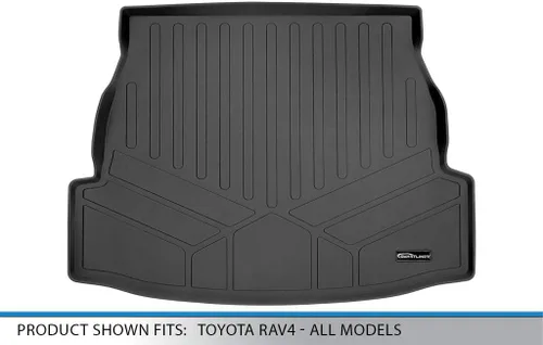 Vista 3 de SMARTLINER Tapete de carga para maletero de ajuste personalizado para todo tipo de clima, compatible con Toyota RAV4 2019-2025