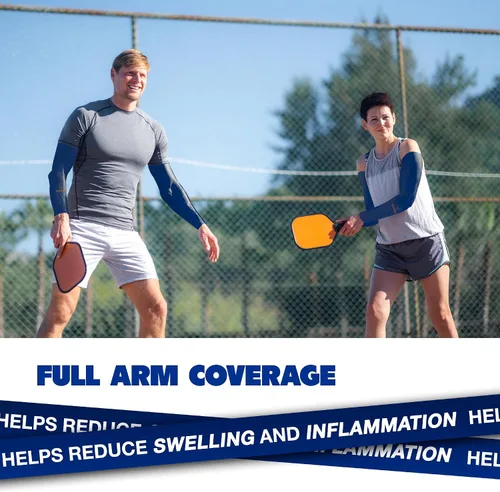 Vista 4 de ARMORAY - Mangas de brazo para hombres o mujeres para cubrir tatuajes de enfriamiento, para practicar deportes, básquetbol, golf, fútbol