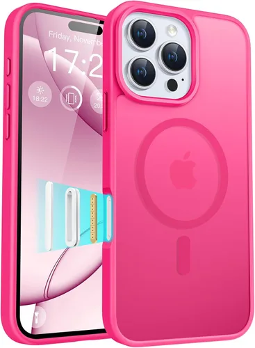 Vista 17 de Funda para teléfono Google Pixel 9 Pro XL, Compatible con Magnético, Protección contra Caídas de Grado Militar Translúcida Mate Resistente a Golpes