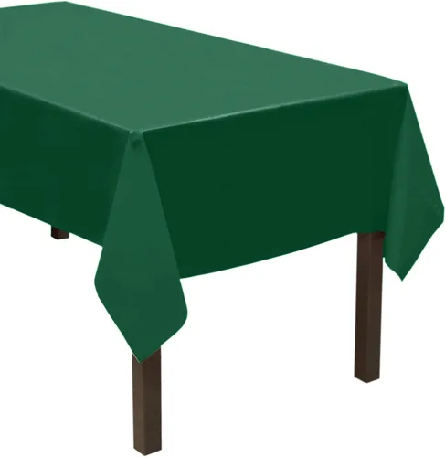 Vista 19 de Party Essentials ValuMost - Mantel de plástico disponible en 36 colores, 54 x 108 pulgadas, rojo