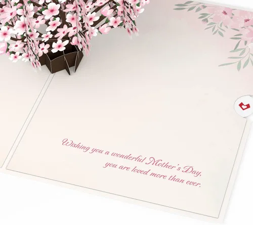 Vista 6 de Lovepop Tarjeta del día de la madre para abuela, tarjeta emergente de flor de cerezo, 5 x 7, tarjeta pensativa para abuela, flores emergentes