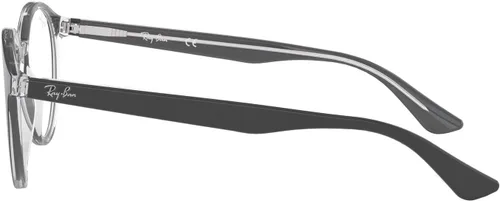Vista 3 de anteojos Ray-Ban óptico Rx 53612034parte superior negro sobre transparente