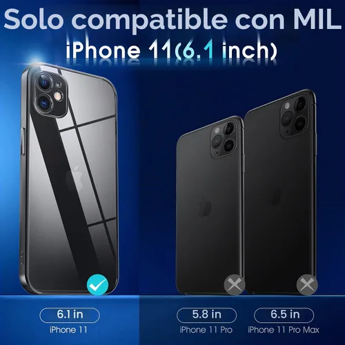 Vista 8 de Supdeal Funda cristalina transparente para iPhone 11, [No se amarillea] [Protección de la cámara] [Probado contra caídas de grado militar] Funda