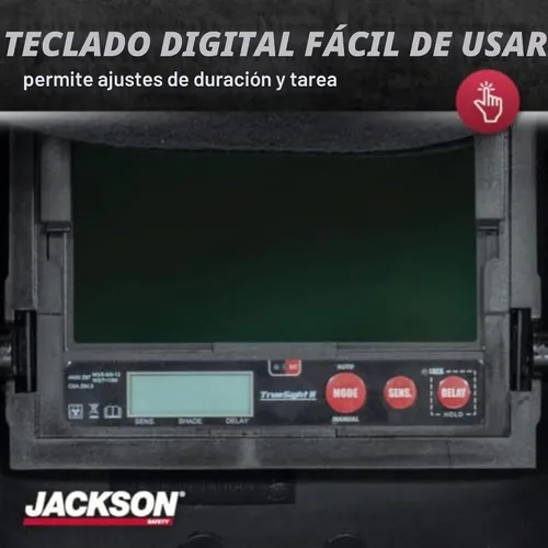 Vista 5 de Jackson Safety TrueSight - Casco de soldadura con oscurecimiento automático, ANSI Z87.1 ADF Hood
