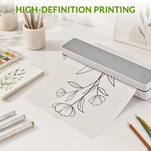 Vista 5 de Thermal Printer Paper 8.5 x 11 Inch Folded 300 Sheets