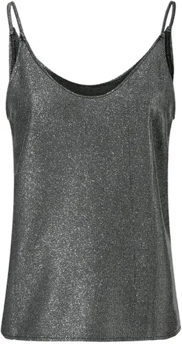 Vista 4 de YAnGSale Top - Chaleco con purpurina para mujer, camiseta sin mangas con tirantes para mujer, blusa sexy con vuelo, para club, sin mangas, Multicolor
