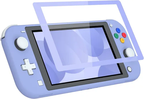 Vista 8 de eXtremeRate Soft Touch Light Violet DIY Replacement Shell for Nintendo Switch Lite, NSL Handheld Controller Housing w Screen Protector, Custom Case