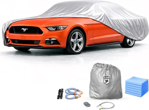 Vista 12 de Funda de coche para Ford Mustang 1ª generación (1964-1973), resistente a los arañazos, cubierta de interior de satén negro, material ultra suave