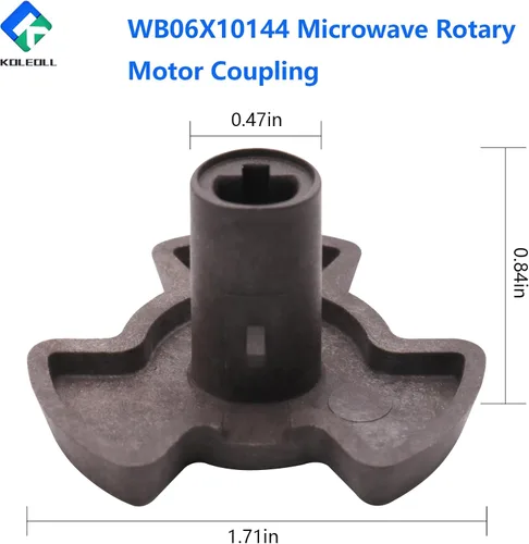 Vista 2 de WB06X10144 Acoplador de motor de placa giratoria de microondas compatible con GE Microondas DVM1850DM EMO4000J pieza de repuesto de microondas