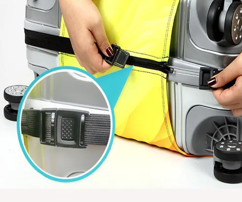 Vista 5 de YEKEYI Funda protectora de equipaje lavable de viaje linda chica maleta protectora para 18-32 pulgadas, Espíritu de deseos